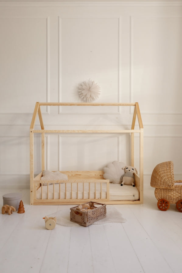 Wood Nest – przednia barierka ochronna do łóżka 90 × 200