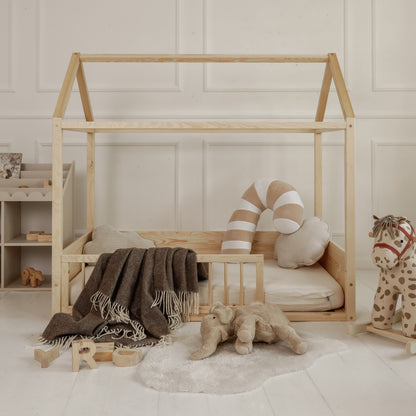 Wood Nest – przednia barierka ochronna do łóżka 90 × 200