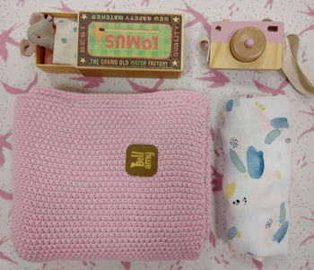 Baumwolldecke mit Reisbindung 80x100 rosy