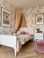 Ines elegant white Bett 120x200