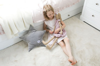  Velvet  Pillow star Silver