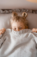 Stone gray linen bedding with filling size M