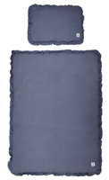 Navy blue linen bedding with filling size S