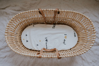 I love bed sheet to the Moses basket