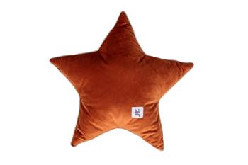 Velvet  Pillow star Cinnamon