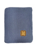 Cotton rice weave child's blanket 80x100 blueberry