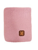 Cotton rice weave child's blanket 80x100 rosy