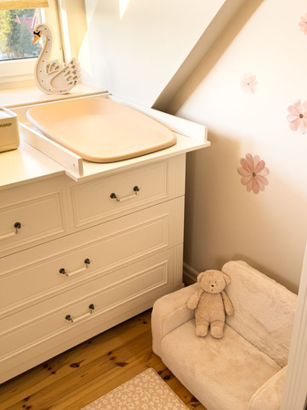 Ines elegant white przewijak