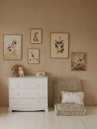Royal timeless white 3-drawer chest
