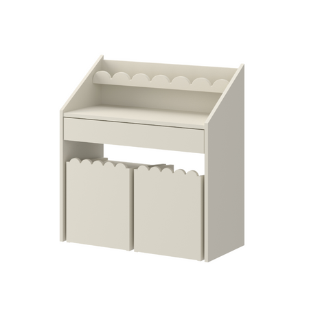 Biurko Montessori Book Nook latte – kompaktowe biurko dla dzieci