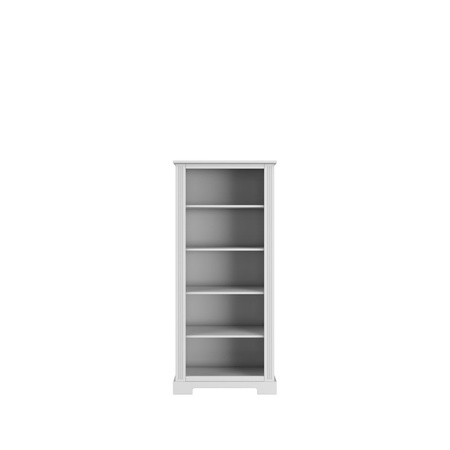 Ines elegant white bookcase