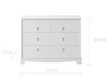 Royal latte 4-drawer chest