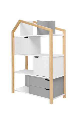 Manhattan Phoebe gray bookcase