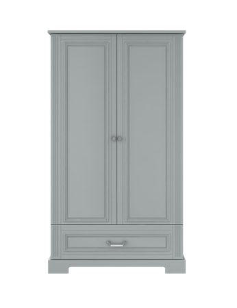 Ines neutral gray 2-door wardrobe