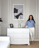 Royal  timeless white 4-drawer chest