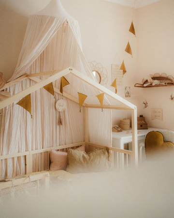 Dream Nest pine house bed 80x160 with railings