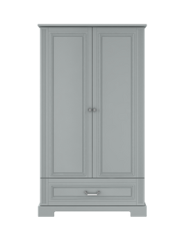 Ines neutral gray 2-door wardrobe