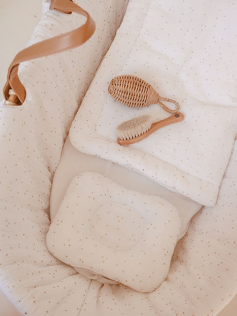 Textiles to the Moses basket Golden Dots Snow