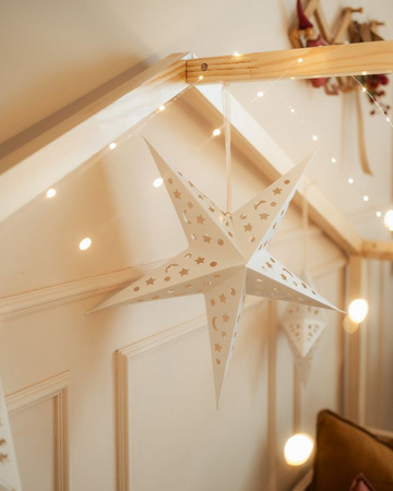 Dream Nest pine Hausbett 80x160 mit zwei Schutzbarrieren