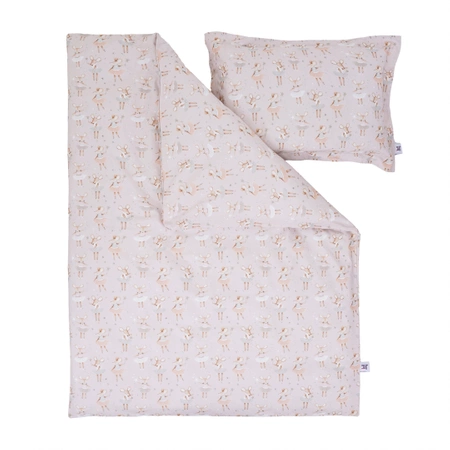 Kinderbettwäsche "Ballet Blush" Baumwolle 100x135 cm