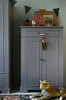 Ines neutral gray 2-door chest