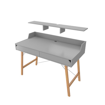 Lotta gray desk extension