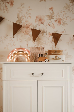 Ines elegant white 2-door chest