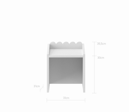 Zestaw dziecięcy Book Nook snow – biurko Montessori z dwoma krzesełkami