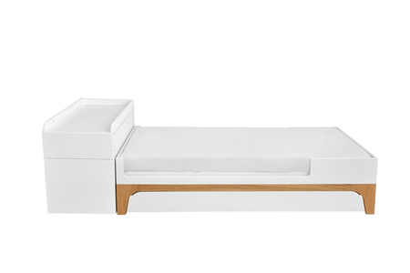 UP! snow 70x120 convertible baby cot – extends to 160 cm with Desk