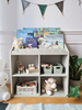 Montessori-Regal Book Nook sage – Kinderregal für Bücher und Spielzeug