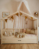 Dream Nest pine house bed 80x160 with railings