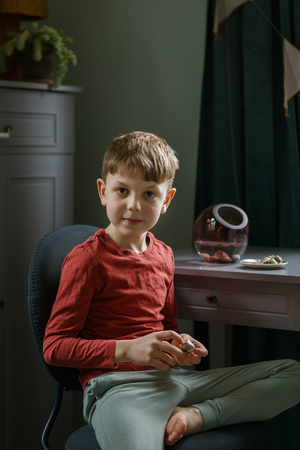 Ines neutral gray desk