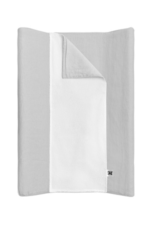 Stone gray linen waterproof changer with cover and towel