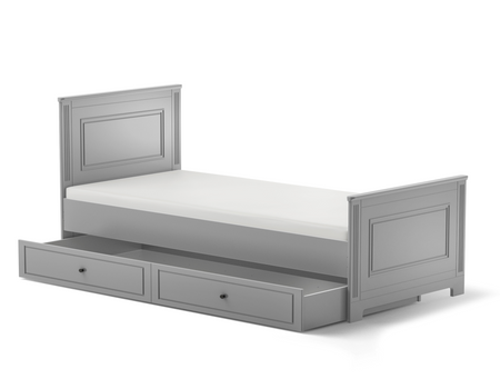 Ines neutral gray Bett 90x200