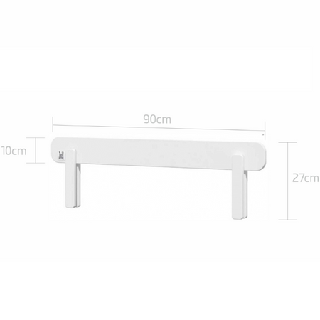 Bellamy barierka uniwersalna snow/ timeless white