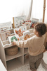 Regał Montessori Book Nook latte– regał dziecięcy na książki i zabawki