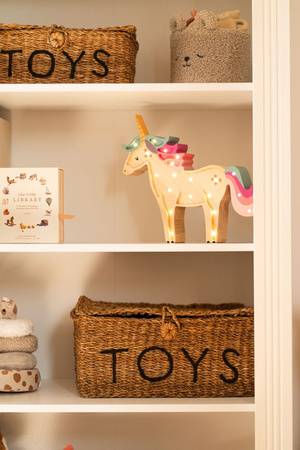 Ines elegant white bookcase