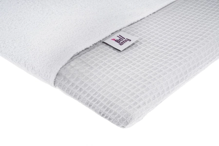 Waffle Fabric Changing Pad with Cover and Towel poppy