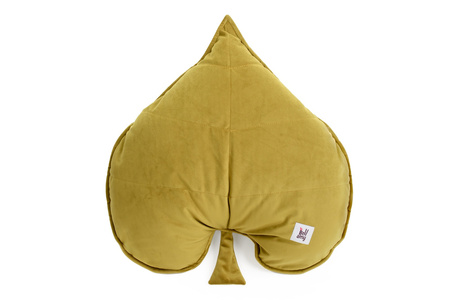 Velvet Pillow Leaf Olive