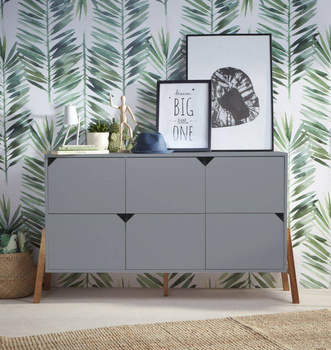 Lotta gray 6-drawer chest