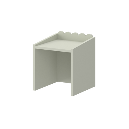 Book Nook sage Montessori Set – children's desk with two chairs