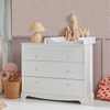 Royal  timeless white 3-drawer chest
