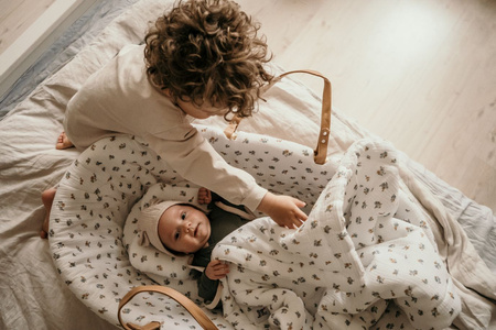 Textiles to the Moses basket Vintage