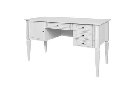 Ines elegant white Schreibschrank