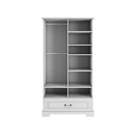 Ines elegant white szafa 2-drzwiowa tall