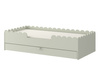 Book Nook sage children’s bed in Montessori style 80x160 with a drawer