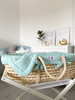 Set: Moses Basket Meeko with mattress+stand+textiles Mint
