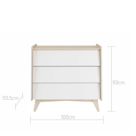 So sixty 3-drawer chest