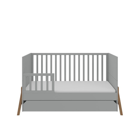 Lotta gray łóżeczko 70x140 z funkcją tapczanika