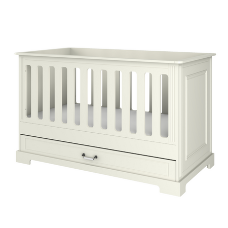 Ines elegant white Kinderbett 70x140 mit Sofafunktion